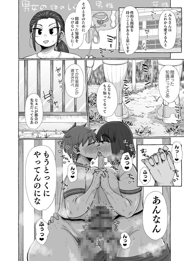 ふたなりしかいねえ村だすけ、やることなんて交尾しかねえべさ 画像1