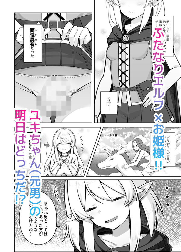 転生TSふたなりエルフ 画像2