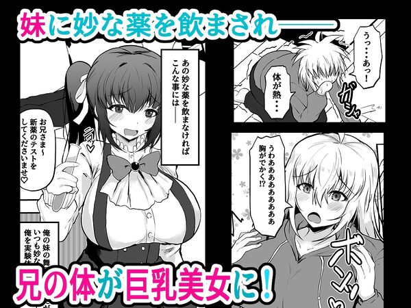 TS兄とフタナリ妹 妹のイチモツとペニスバンドで2本刺し 画像1